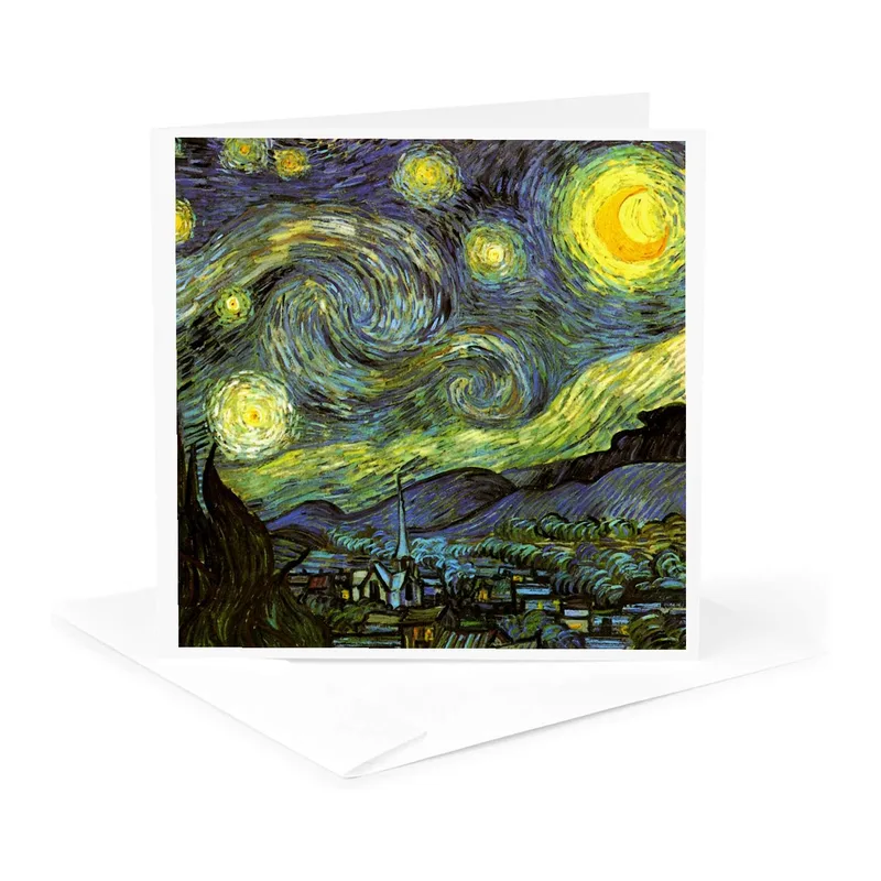 Swirling Starry Night Sky Card