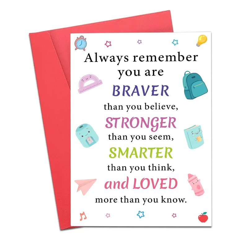 Supplies Quote Card Encouragement Card featuring a brave