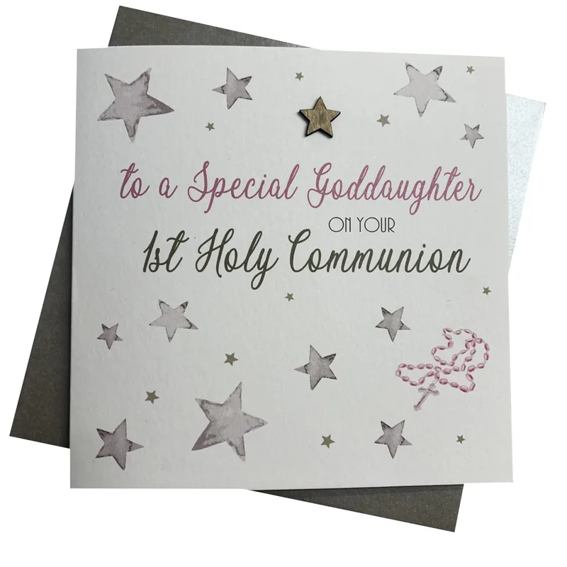 Silver Stars Gray Card – Greeting Card in natural