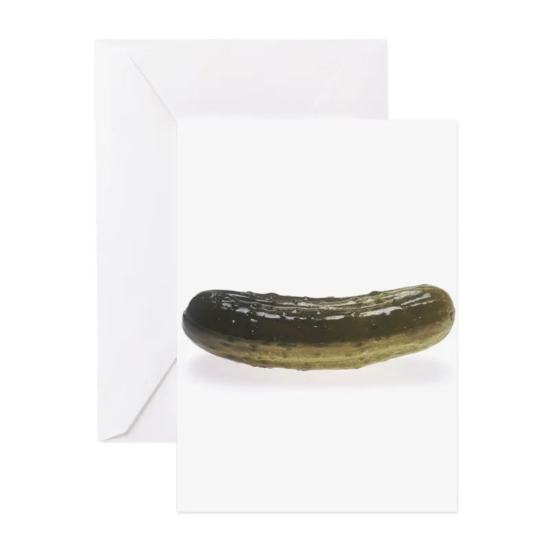 Dill Pickle Photo Card: A Humorous Greeting for Foodies