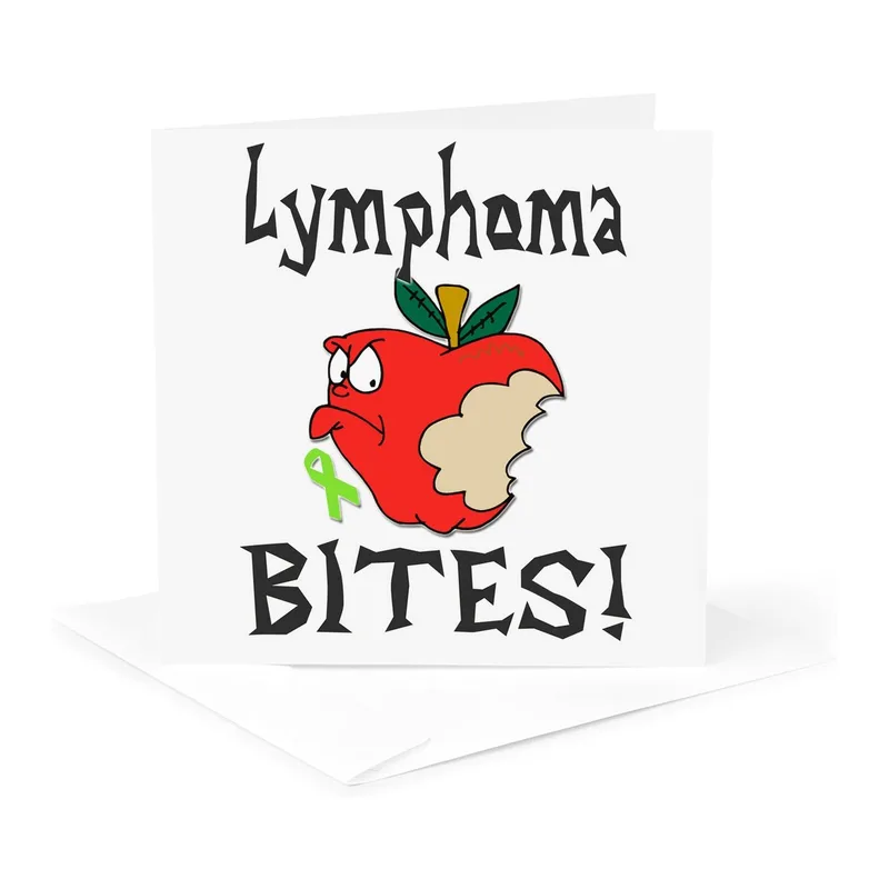 Apple Bite Mark Cancer Support Card