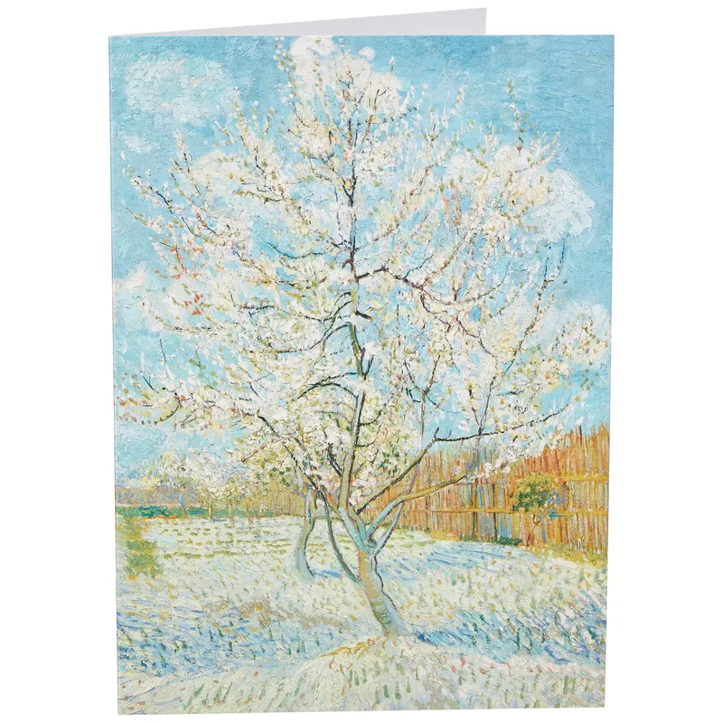 Pink Blossom Painting Tree Card