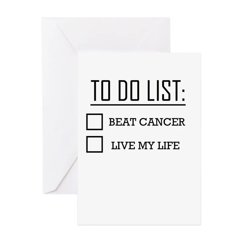 To Do List Cancer Support Card for Resilience and Hope
