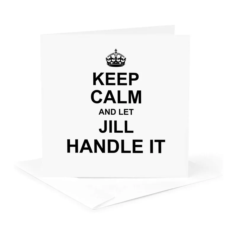 Keep Calm Crown Poster Card – Greeting Card in natural