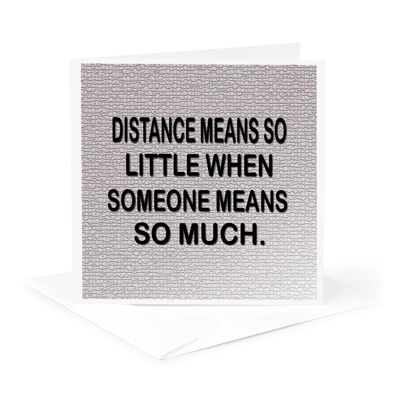 Textured Quote Card Love Card for Long Distance Friends