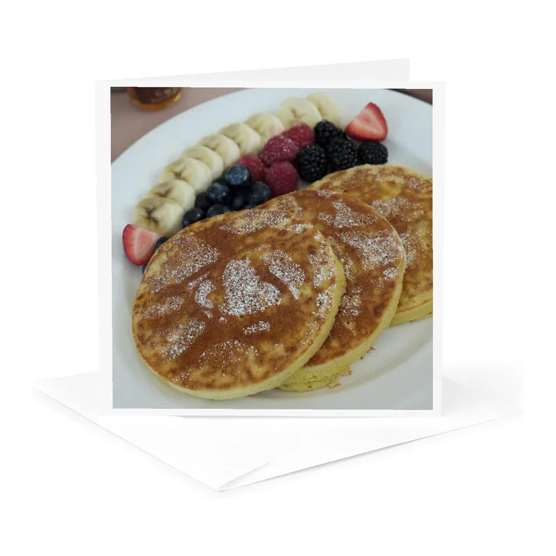 Pancakes with Berries Card: A Fluffy Breakfast Thank You