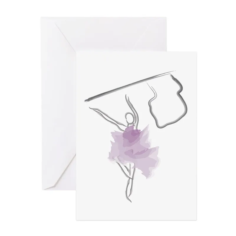 Pencil Sketch Flag Toss Card: Artistic Colorguard Illustration
