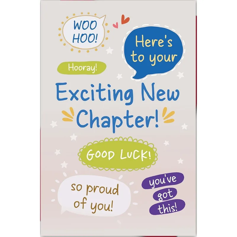 New Chapter Card: Cheers for Your Next Big Step