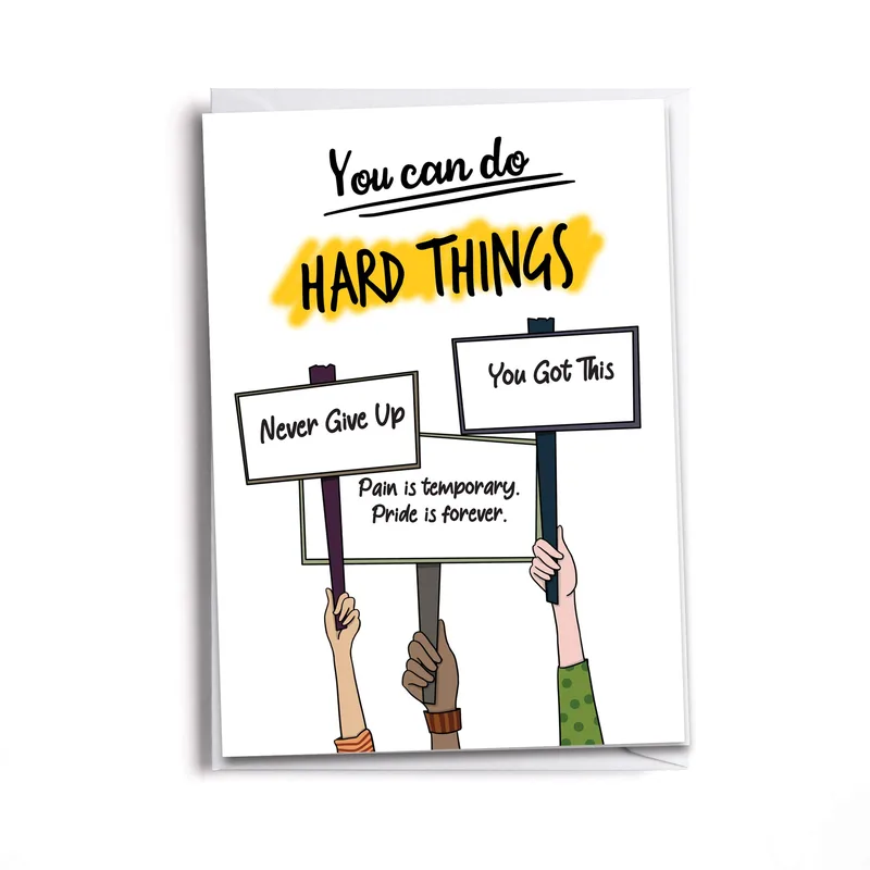 Never Give Up Card: Encouragement for Hard Days