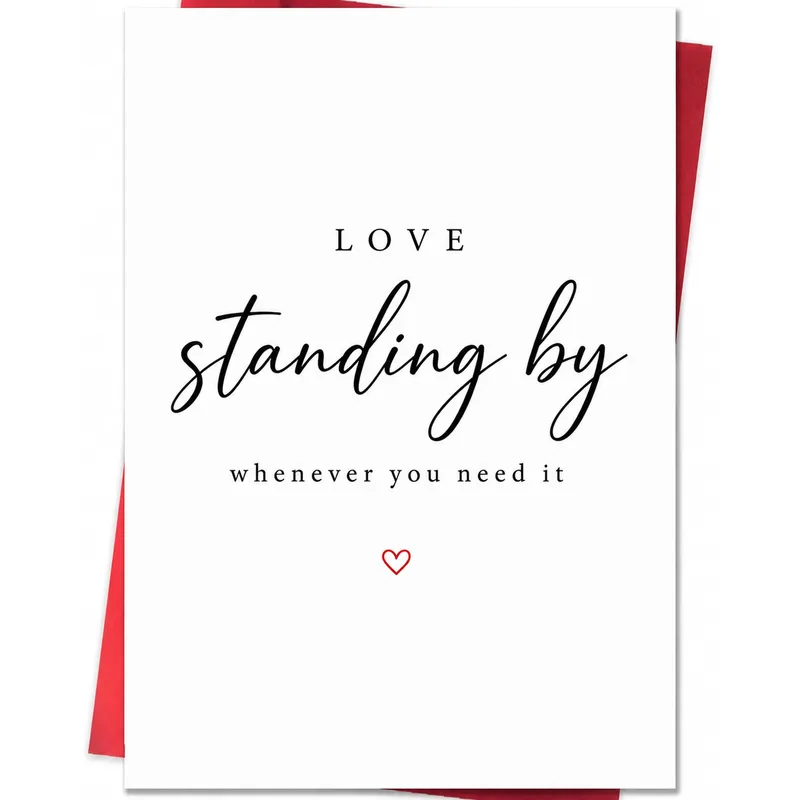 Supportive Love Card: Standing By Whenever You Need It