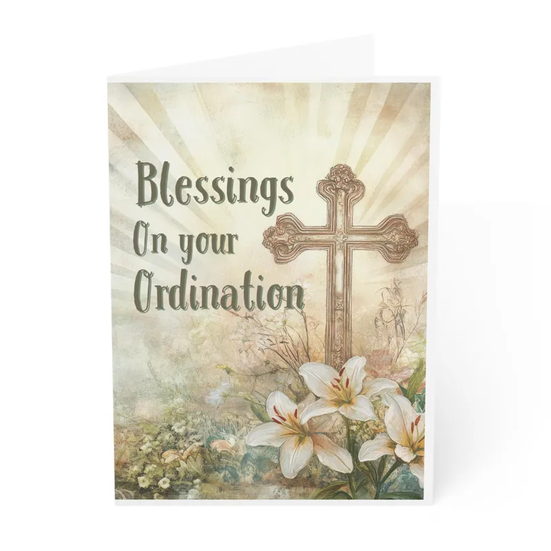 Ordained Minister Card: Blessings On Your Ordination