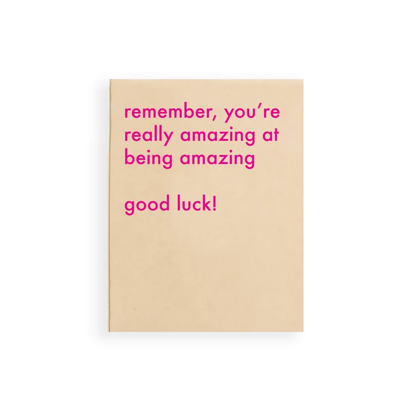 Remember You're Really Amazing Card for Good Luck Wishes