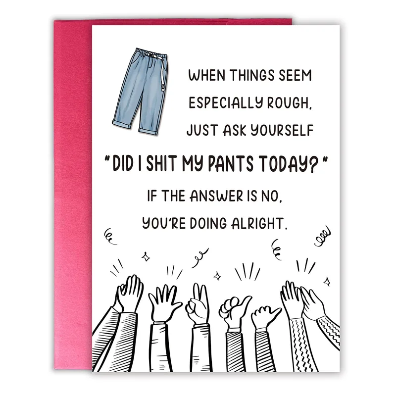 Doing Alright Card: A Sarcastic Encouragement Greeting for Tough Days