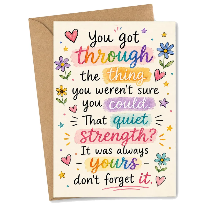 Quiet Strength Card: A Watercolor Encouragement Card