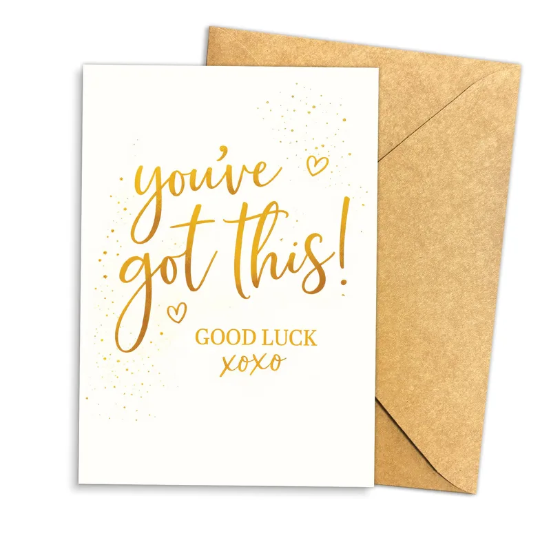 You've Got This Good Card: Gold Script Encouragement