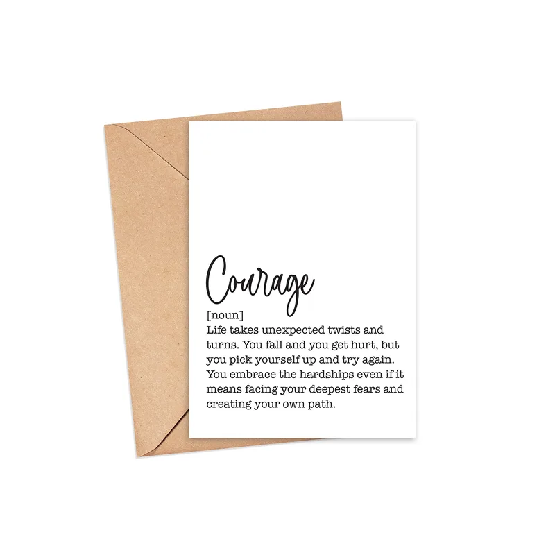 Courage Definition Card for When You Need Strength
