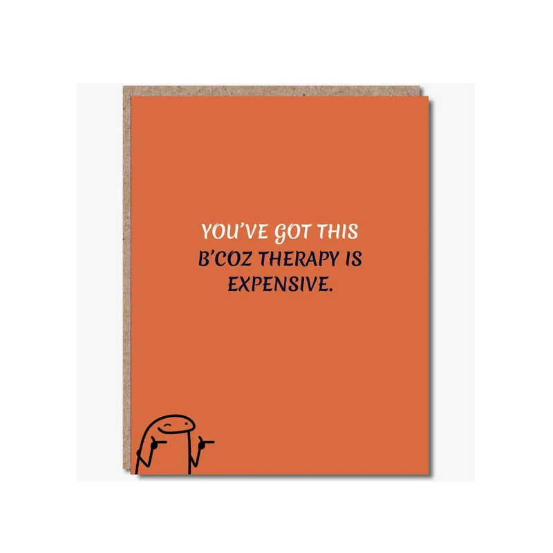 Therapy Humor Card: A Funny Pep Talk in Print