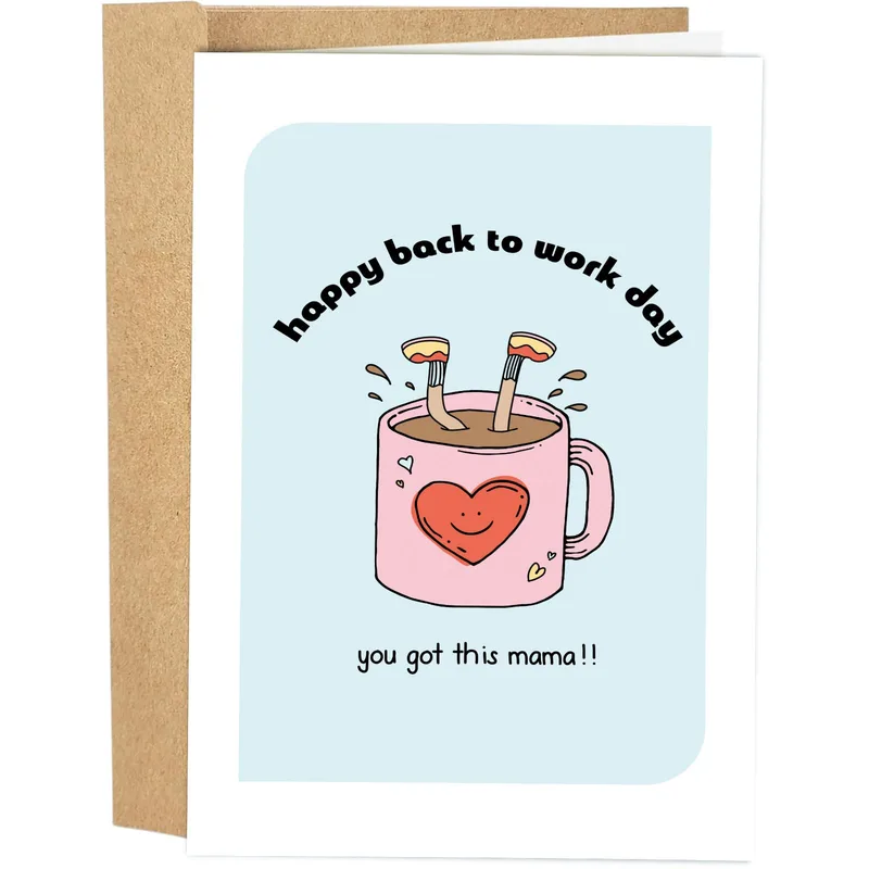 Back to Work Mom Card: A Cheerful Send-Off for Mama