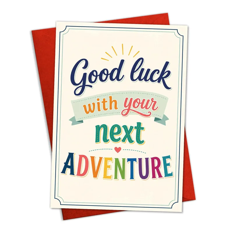 Good Luck with your next Card for Someone Starting Fresh