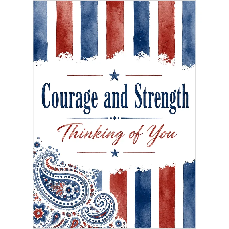 Patriotic Courage Card: Strength for Someone You Love