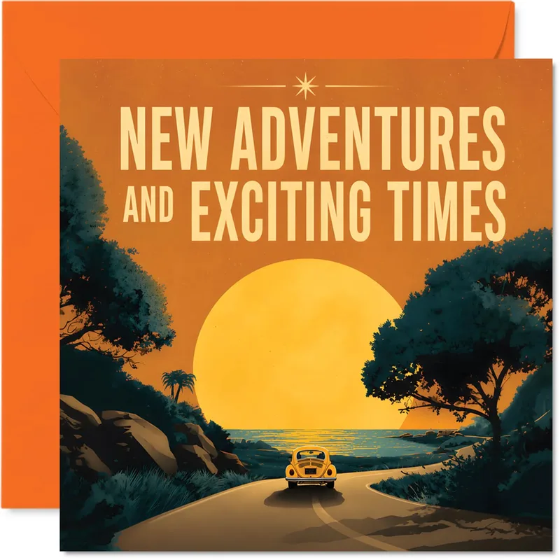 Road Trip Adventure Card: New Adventures and Exciting Times