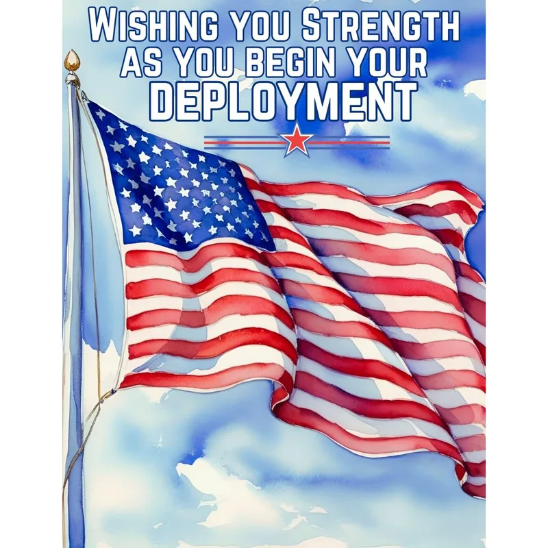 Deployment Support Card: A Flag for the Days Ahead
