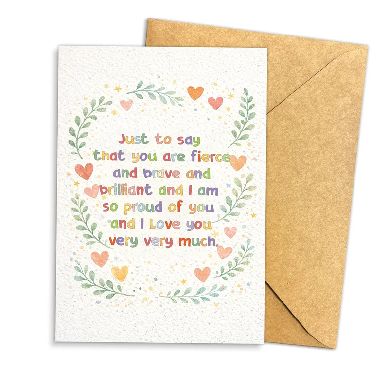 Just to Say You Are Fierce Card for Encouragement