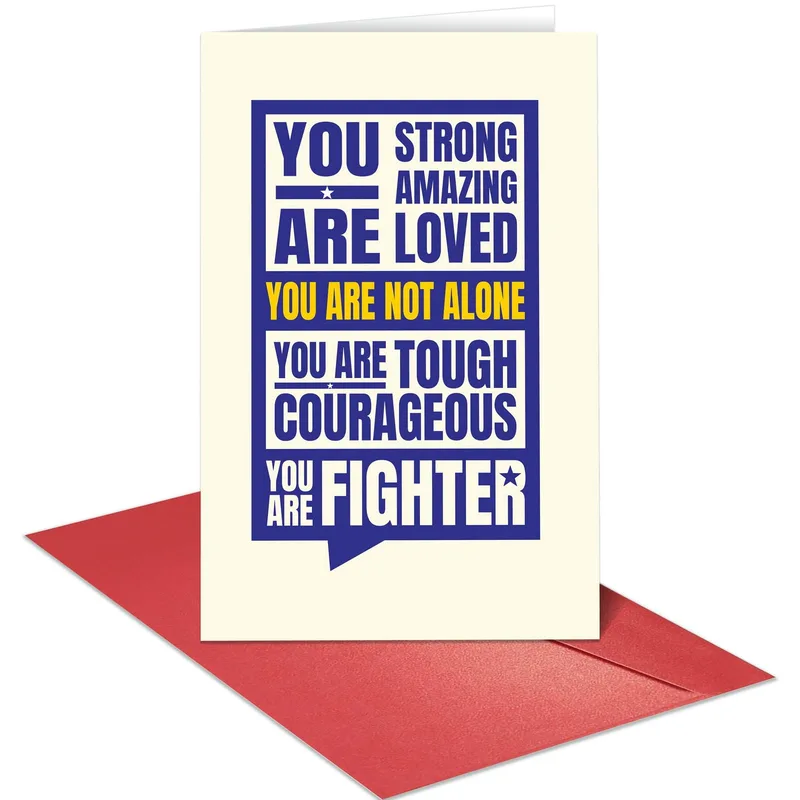 You are Strong Amazing Loved Card for a Fighter