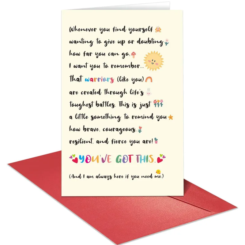 Brave Courageous Card for Someone Facing Tough Times