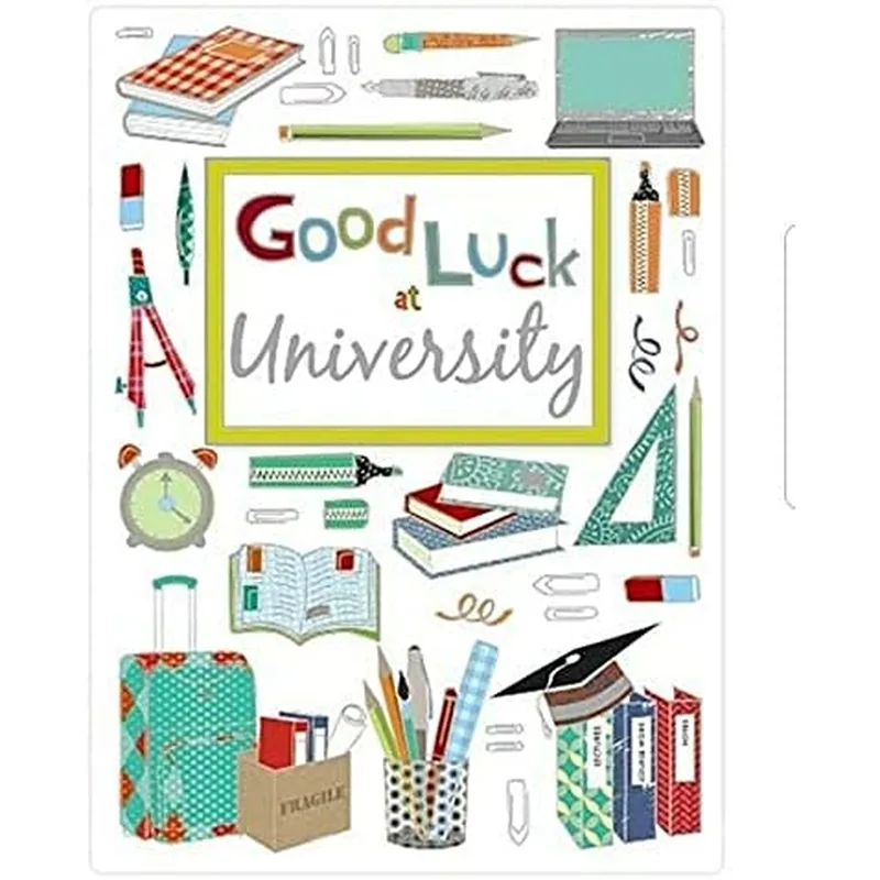 Stationery Frame Good Luck Card for New Students