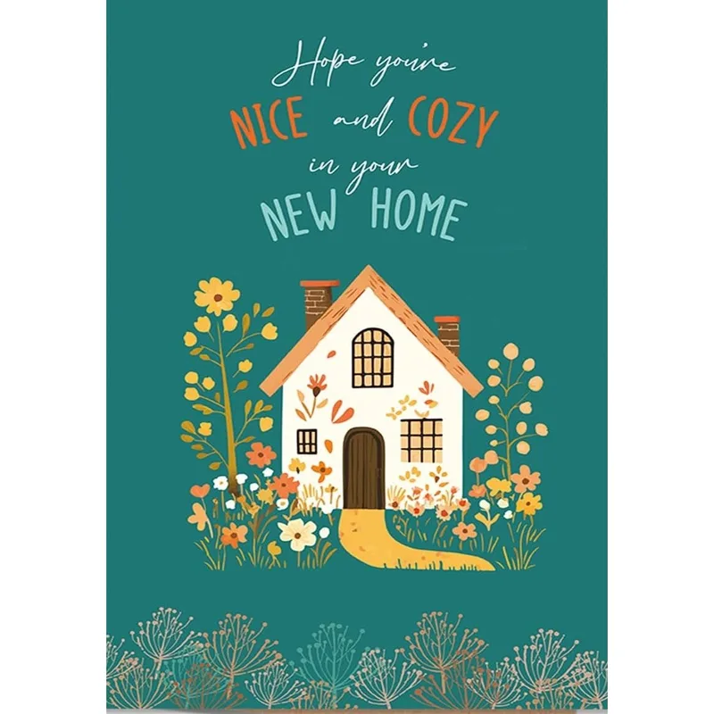 Cozy Cottage Card: A Warm New Home Greeting