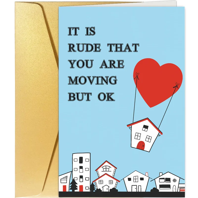 Friend Moving Card: A Funny Goodbye With a Heart