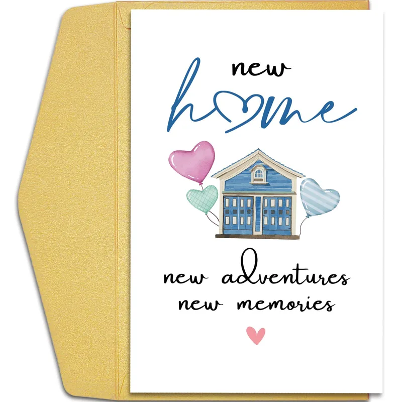 New Home New Adventures Card: A Cheerful Housewarming Greeting