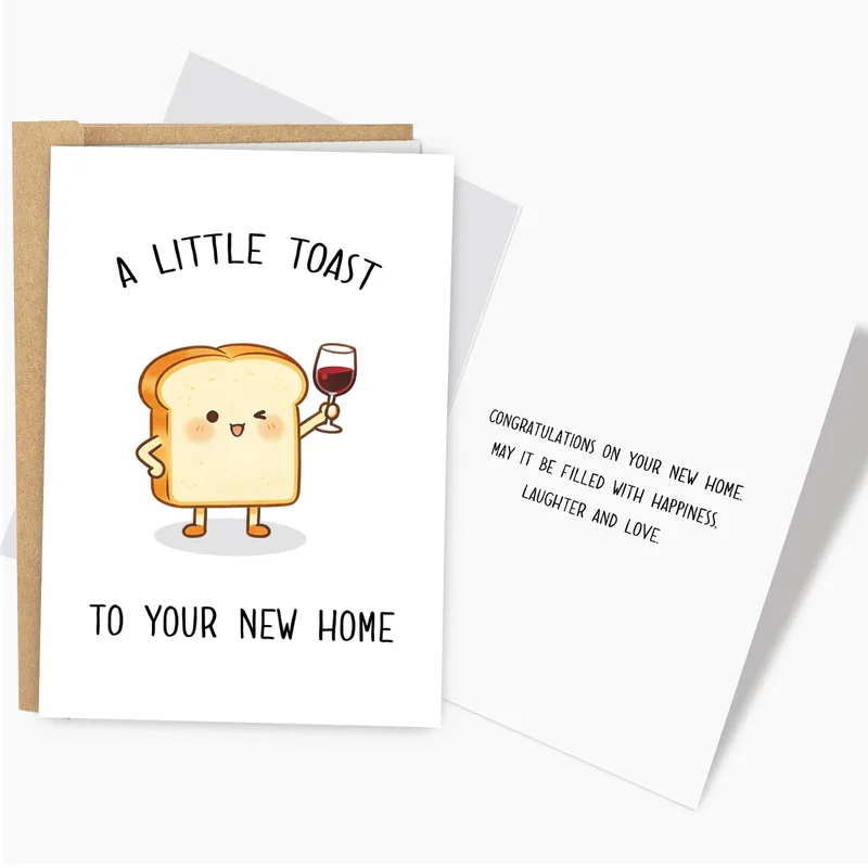 New Home Toast Card: A Cheers to Your Move
