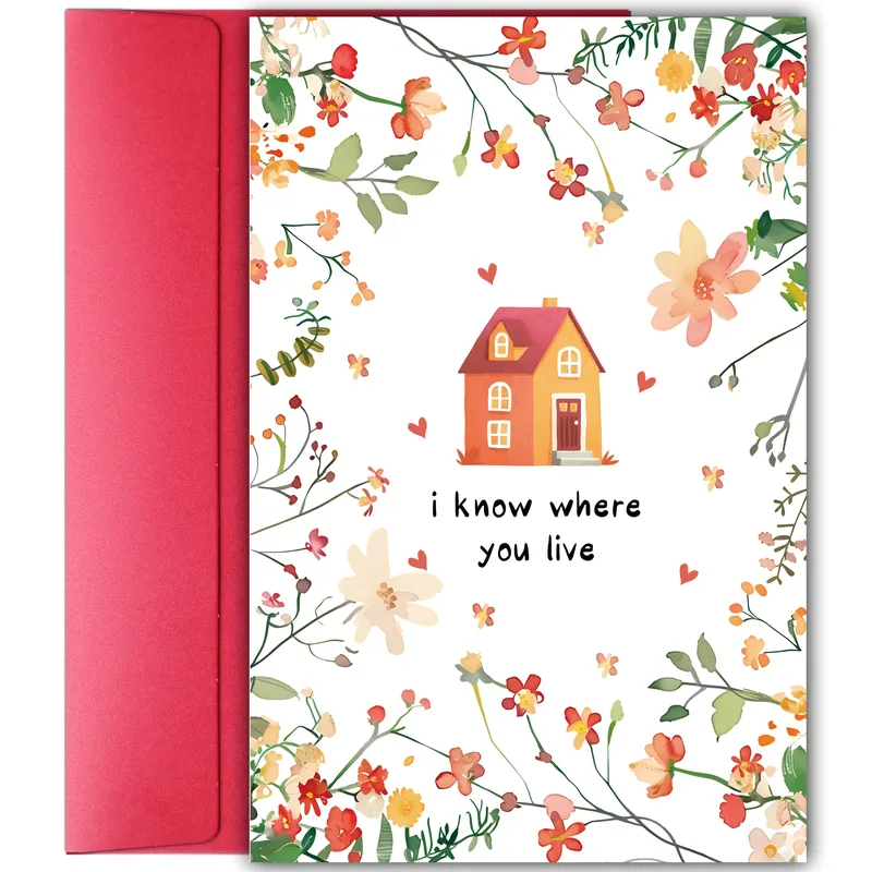 Funny New House Card: A Cheeky Welcome Home