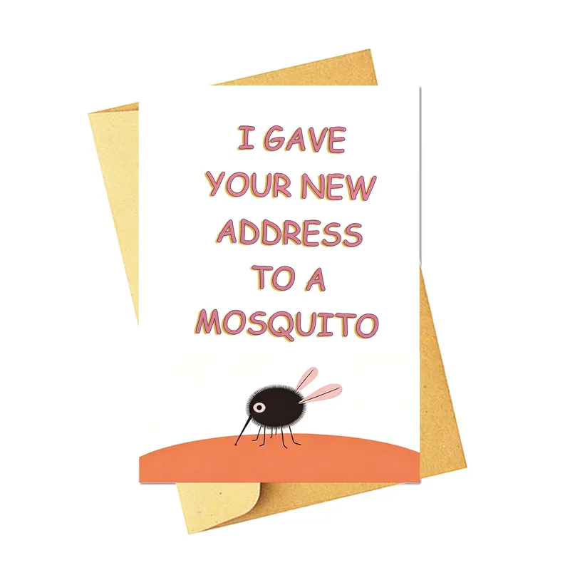 Mosquito Housewarming Card: A Funny New Home Greeting