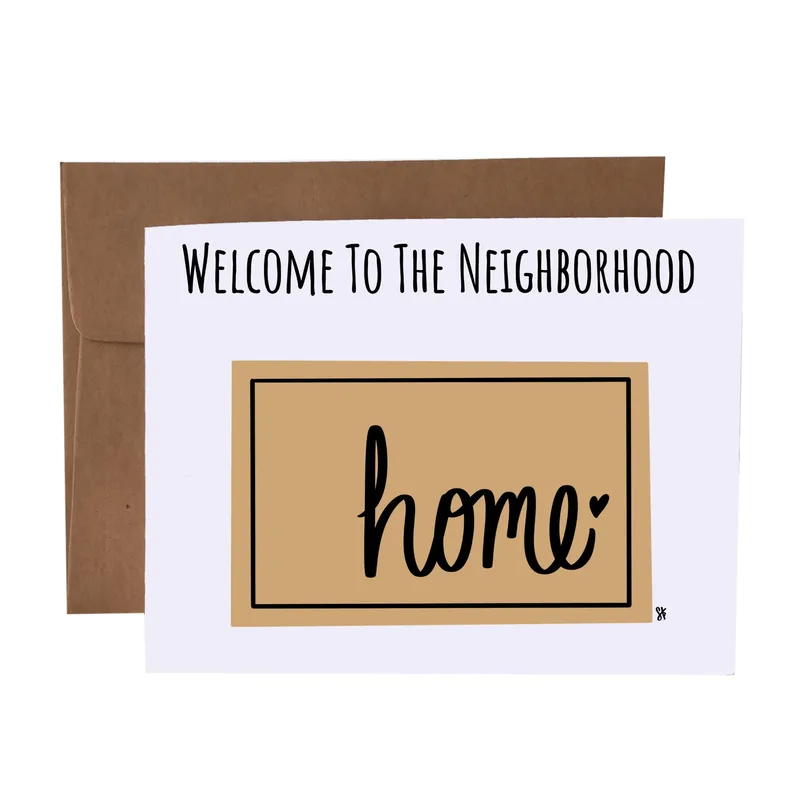 Welcome to the Neighborhood Home Card for New Neighbors