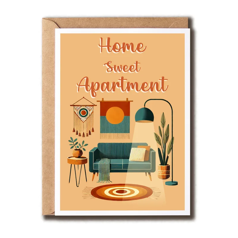 Housewarming Apartment Card: Home Sweet Apartment