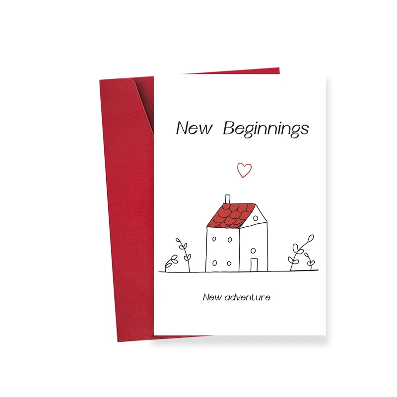 New Beginnings New adventure Card for a Fresh Start at Home