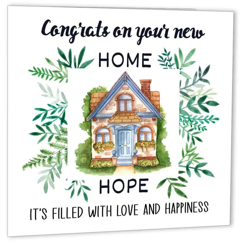 Congrats on your New Home Card: Cottage Greeting
