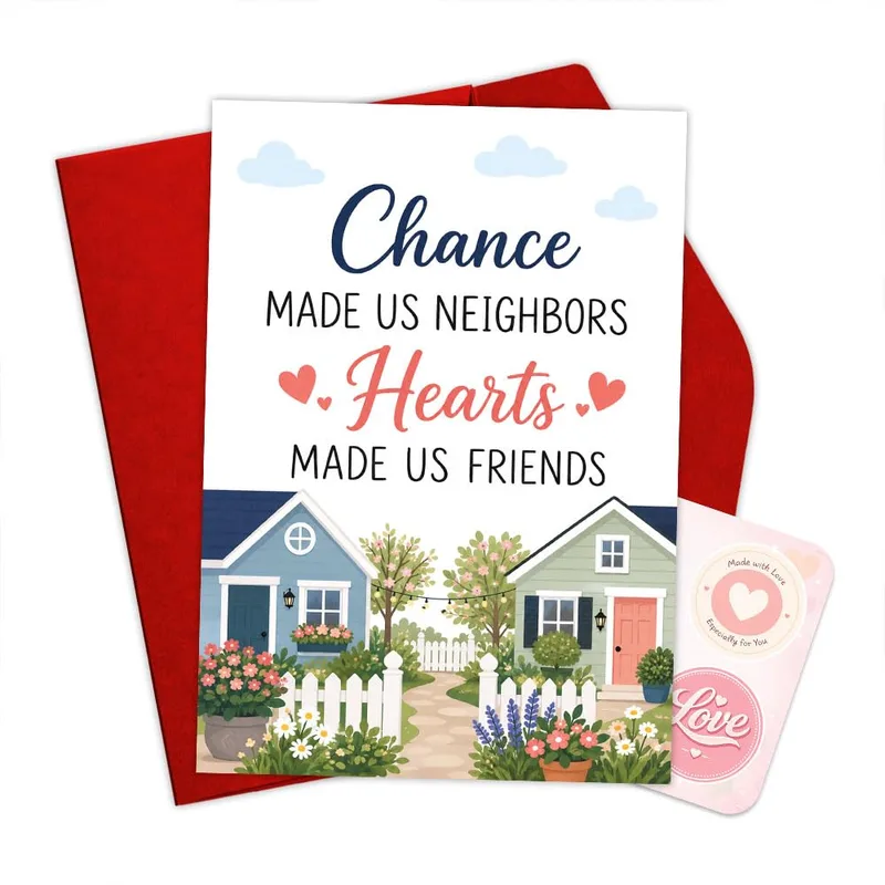 Neighbor Friendship Card for the Friends Next Door