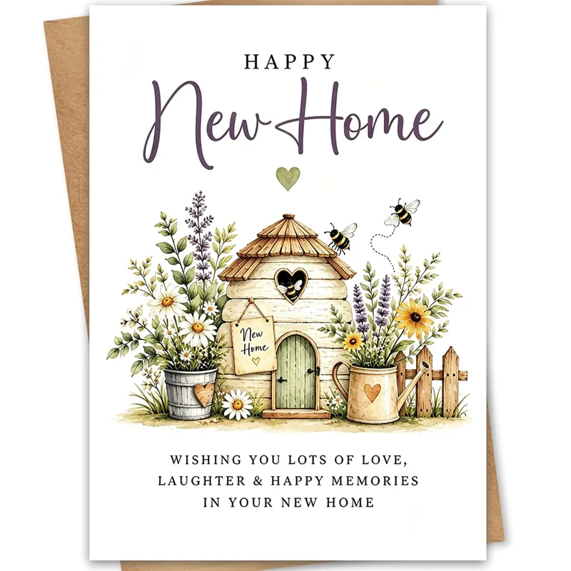 Happy New Home Wishing Card for a Fresh Start