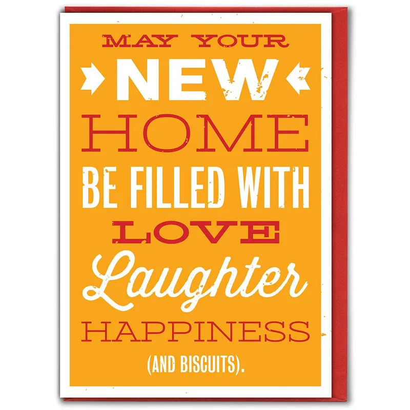 Funny Housewarming Card: May Your New Home Be Filled With Love