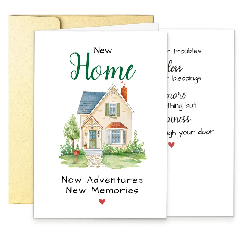 New Home New Adventures New Card for Your Move