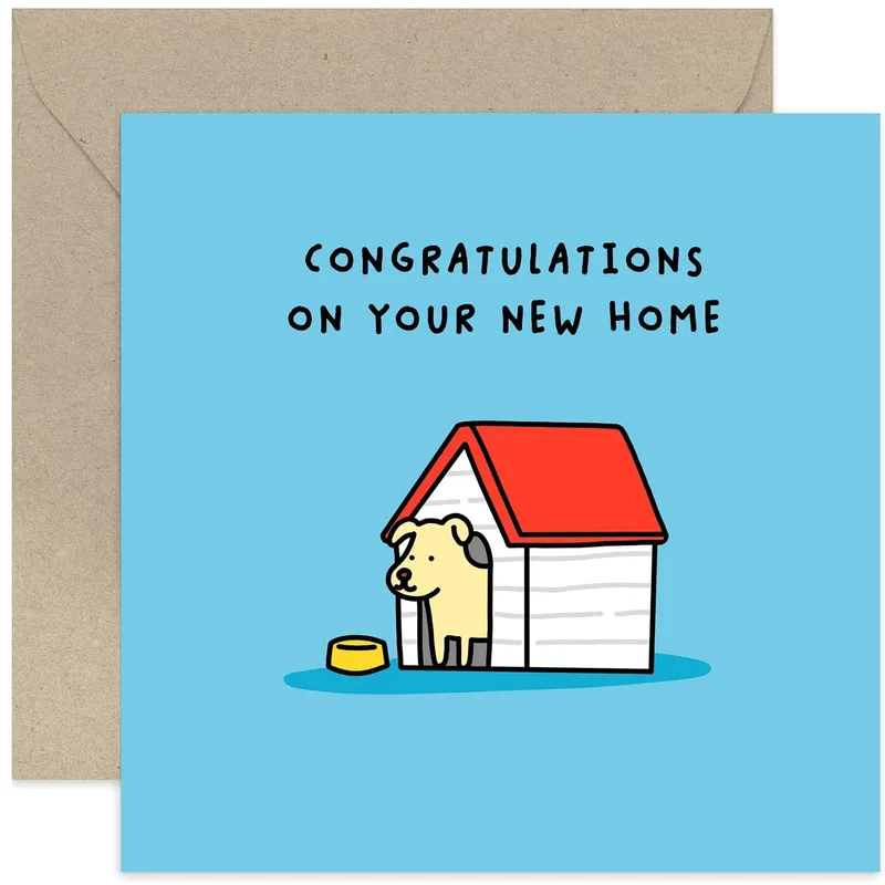 Dog House Card: Congratulations on Your New Home