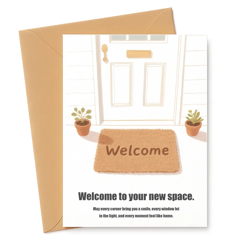 Welcome to Your New Card: A Housewarming Greeting for New Homes