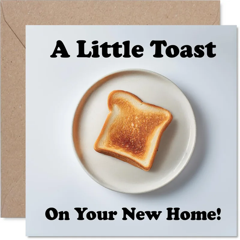 First Home Congrats Card: A Little Toast for Your New Home