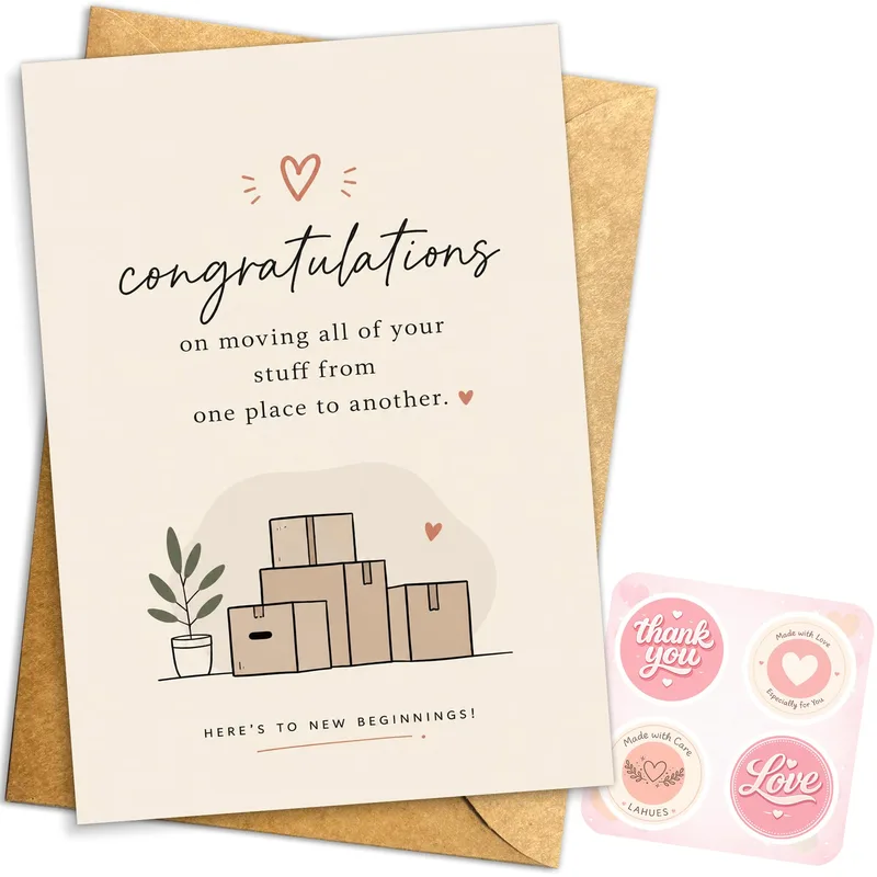 Congrats on Moving Card: A Funny New Home Greeting