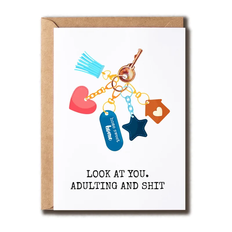 Look at you Adulting Card for New Home Celebrations