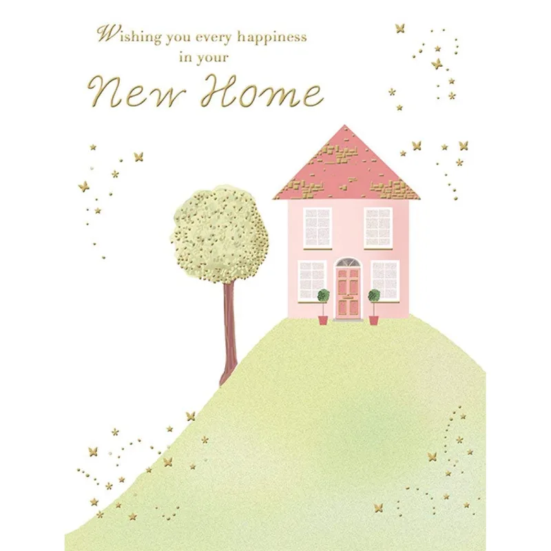 House Green Hill New Home Card for a Fresh Start